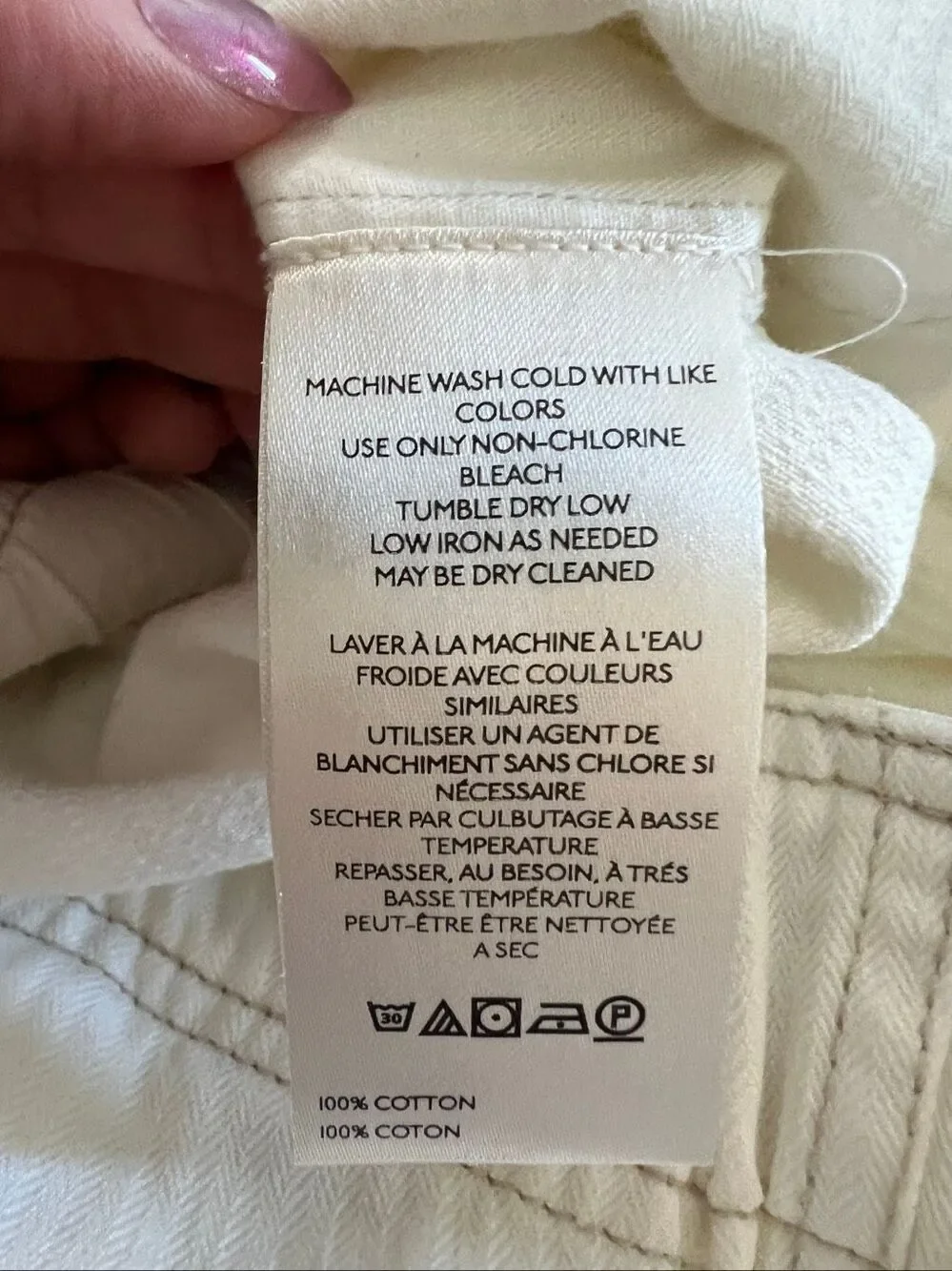 Free People We The Free Tahiti Cargo Pants Tofu Ivory XL Low Rise Utility